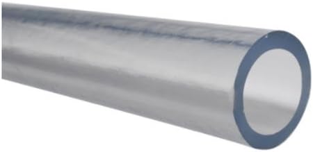 Kimyasallar için Laboratuvar PVC Şeffaf Plastik Boru - İç Çap 1/2 - Dış Çap 1-1/ 8 - Uzunluk 20 ft