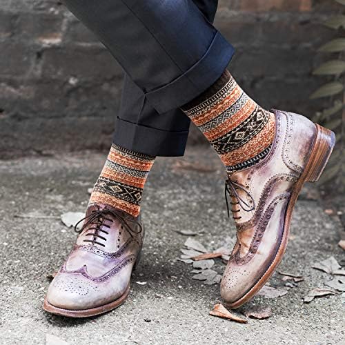 Soğuk Kış için Bayan Yün Çorapları, Kadınlar için Vintage Stil Yün Karışımı Örme Mürettebat Çorapları