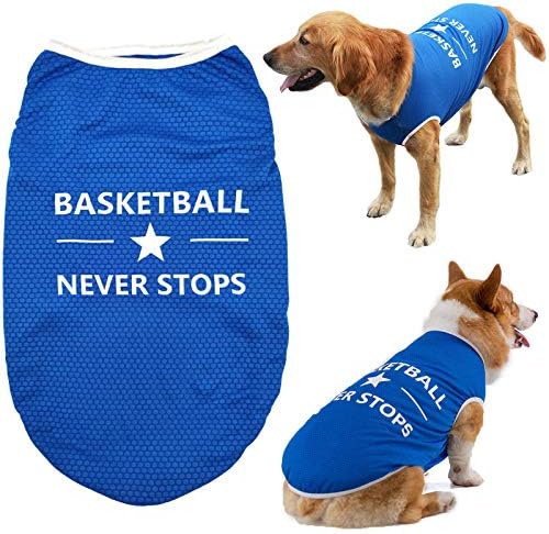 Brocarp Köpek Yelek Köpek Giysileri, Pet Basketbol Gömlek Köpek Kıyafeti, ilkbahar / Yaz Köpek Tshirt Giyim için Küçük Orta Büyük