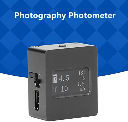 Kamera ışık ölçer, Fotometre 30° Ortalama Yansıma 330mA Pil Diyafram Deklanşör Öncelik Modları Fotoğraf Cihazı için HY-201X (siyah)