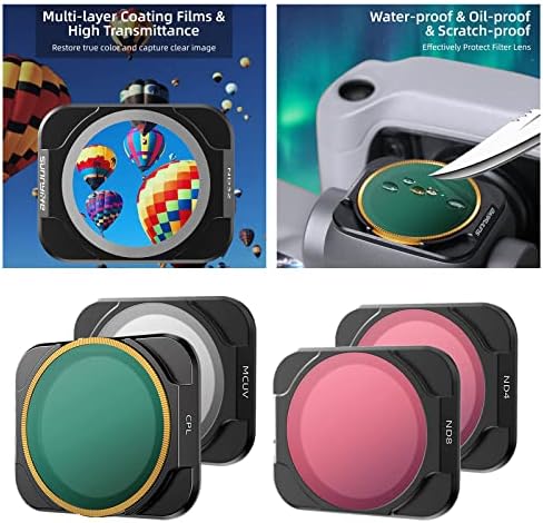 YIJU ND CPL NDPL MCUV Lens Filtreleri DJI Mavic Hava 2 S Kamera Lens Seti Çok Kaplamalı Filtreler Paketi Aksesuarları-4 Adet