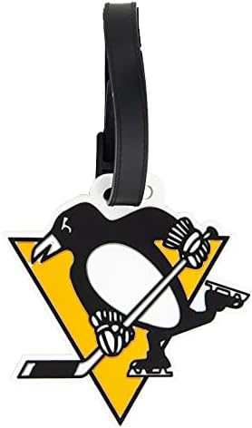 Pittsburgh Penguins Takımı NHL Ulusal Hokey Ligi Bagaj Etiketi Çantası (PVC Bagaj Etiketi)