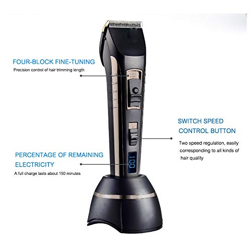 ASDFGH Kablosuz Saç Kesme Şarj Edilebilir Seramik Saç Düzeltici Elektrikli Tıraş Makinesi Berber Saç Kesme Makinesi Saç Kesimi