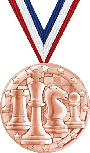 Satranç Madalyaları-2 Bronz Satranç Takımı Madalya Ödülleri Prime