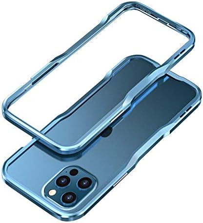 HENGHUİ Alüminyum Tamponlar ile Uyumlu iPhone 12 Pro Max 6.7-İNÇ Tampon Olgu Metal Çerçeve Tampon Kapak Şok Emici İnce Serin