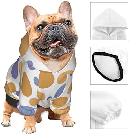 ZENMEBAN Küçük Cins Pet Giyim, Graffiti Dekor Köpek Hoodies, Sıcaklık Pelerin Veya Battaniye Köpekler için-6 Boyutları
