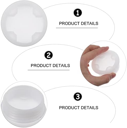 Plastik Beyaz Davul Bung Caps: Poli Payanda Davul Bung Kaba Payanda Konu 200L Plastik Bidonlar için Conta ile Caps 4 adet