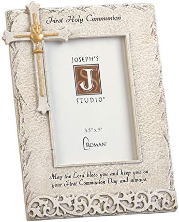 Joseph's Studio by Roman-3.5 x 5 Fotoğraf için İlk Cemaat Resim Çerçevesi, Taş Kaplama, Dikey Masa Üstü veya Masa Ekranı-8 H,