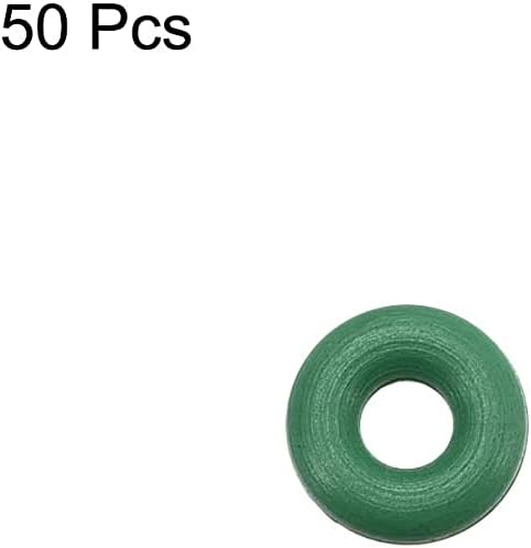 EuısdanAA Flor Kauçuk O-Ringler, 6mm OD 2.2 mm ID 1.9 mm Genişlik FKM Araç Makineleri için Conta Contası Sıhhi Tesisat, Yeşil,