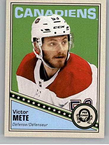 2019-20 O-Pee-Chee Retro Hokey 166 Victor Mete Montreal Canadiens Üst Güverte Opc'den Resmi NHL Ticaret Kartı