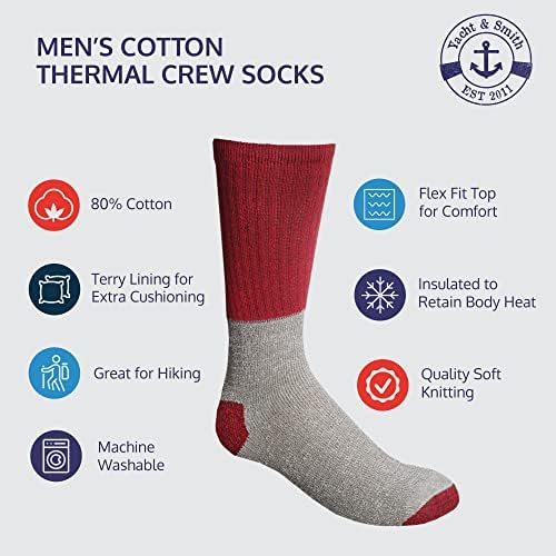 120 Çift Toplu Paketi Erkek Kış Termal Kamp Çizme Çorap, Pamuk Tüp veya Mürettebat Çorap