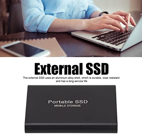 Aşırı Taşınabilir SSD, USB 3.1 Harici Katı Hal Sürücü İletim Kompakt Taşınabilir için Win10 için OS (2 TB/4 TB / 8 TB) (Siyah