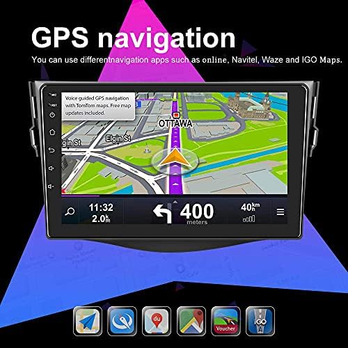UNITOPSCI Çift Din Android Araba Stereo Toyota RAV4 2007-2011 için GPS Navigasyon Stereo Bluetooth ile 8 İnç Dokunmatik Ekran