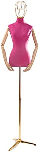 RT-OSXE Manken Kadın Manken Torso, yüksekliği Ayarlanabilir Mankenler Elbise Formu için Perakende Giyim Ekran, Metal Taban ile