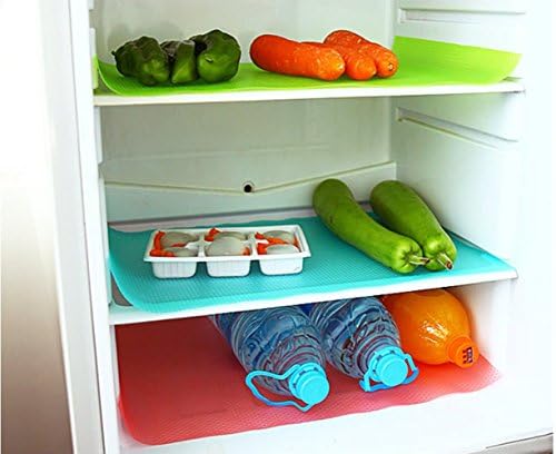 Cafurty 4 Adet Buzdolabı Paspasları, Buzdolabı Paspasları Kesilebilir Buzdolabı Pedleri Buzdolabı Pedleri Sebze Meyve Taze Ped