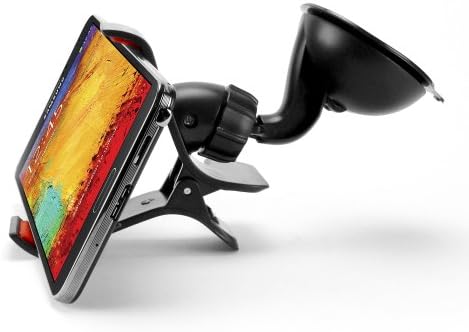 3.8 inç Genişliğe kadar Telefonlar ve PDA'lar için Sharp AQUOS Kristal Gösterge Paneli/Ön Cam Araç Montaj Tutacağı-Siyah