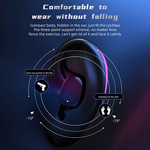 ONWRACE Kablosuz Kulaklıklar Ergonomik Bluetooth Uyumlu 5.1 Düşük Gecikmeli Kulaklıklar 1 Çift Kullanışlı