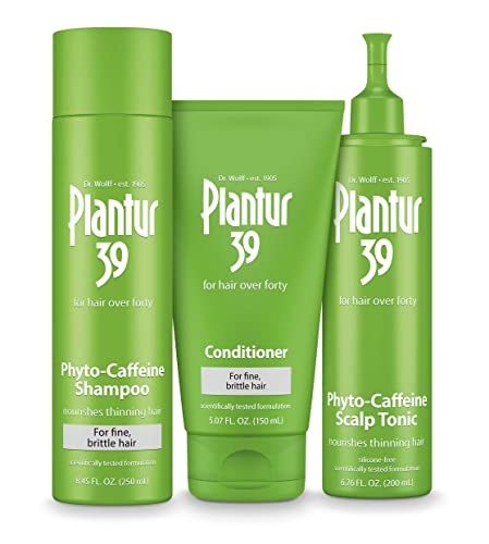 Plantur 39 Phyto Caffeine Women's Made For You İnce, İnceltici Saç Büyümesi için 3 Adımlı Sistem Şampuan, Saç Kremi, Tonik
