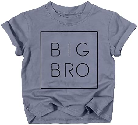 UNİQUEONE Büyük Kardeş Renkli Kardeş Ortaya Duyuru T-Shirt için Bebek ve Yürümeye Başlayan Kız Kardeş Kıyafetler