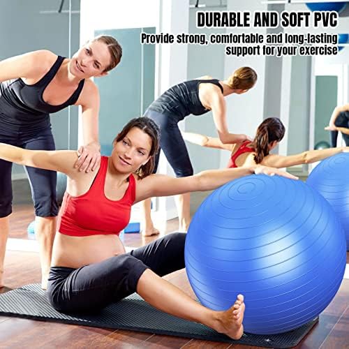 Yoga Topu (45 cm-85 cm), Egzersiz Topu, Yoga Topu Sandalye, Ekstra Kalın Anti Patlama, Pilates Denge İstikrar Egzersiz için,