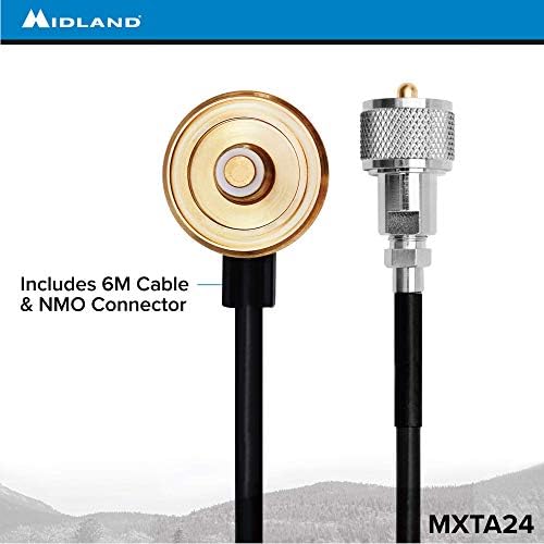 NMO Konnektörlü Midland 6 Metre Anten Kablosu - Midland Mikromobil MXT105, MXT115, MXT275, MXT400 ile çalışır