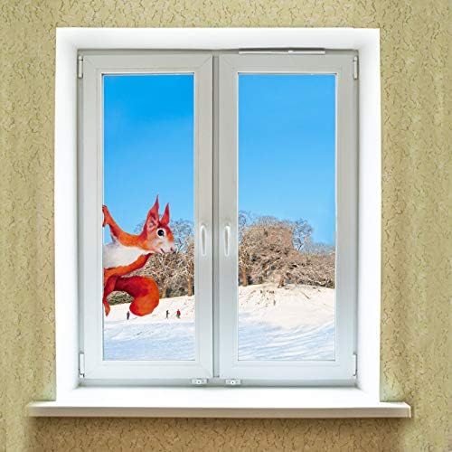 Pencerenin Dışında Kim Var? Sevimli Hayvan Çıkartmaları Pencere Sticker araba çıkartmaları Komik Noel Süsler, Sincap, Tavşan,