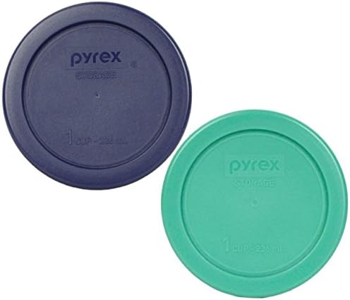 Pyrex 7202-PC 1 Bardak (1) Yeşil 1113803 & (1)Mavi 1113805 Kapak (2'li Paket)