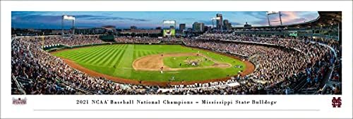 2021 College World Series Şampiyonları-Mississippi Eyaleti-Blakeway Panoramas'ın Panoramik Posterleri ve Çerçeveli Resimleri