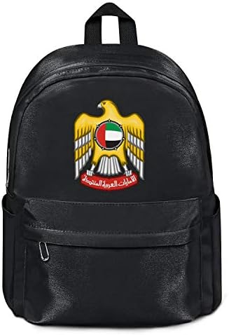 Seyahat Laptop Sırt Çantası Birleşik Arap Emirlikleri Amblemi Kartal Dayanıklı Sırt Çantası Seyahat Açık Kamp Bilgisayar Çantası