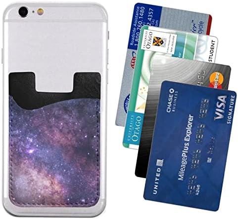 Evren Samanyolu Galaxy telefon kartı tutucu Cep Telefonu Sopa Kart Cüzdan Kol Cep Telefonu Geri Sopa Cüzdan