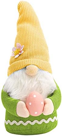 Hubl Paskalya Gnome Peluş Bebek Süslemeleri Handmake İskandinav Tomte Hediye Çocuk için(Çok Renkli,1 ADET)