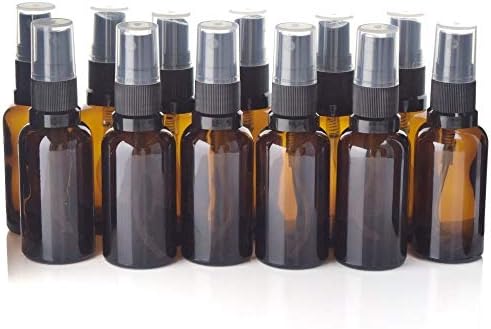 WYS-ŞİŞE, 12 pcs Boş Doldurulabilir 30 ml Amber Cam Sprey Şişe Vaporizador ile ince Sis Spreyler için uçucu yağ aromaterapi parfüm