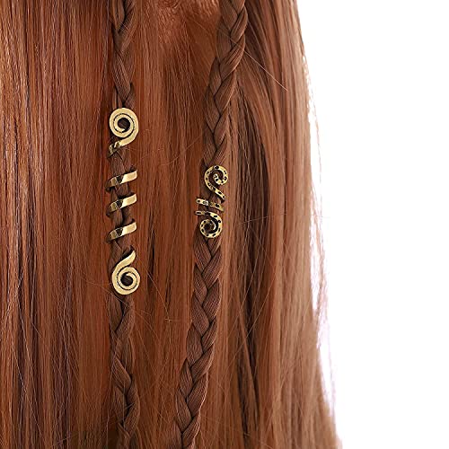 Kadınlar için 6 Adet Saç Aksesuarları Loc Saç Takı Örgüler, Dreadlock Aksesuarları Metal Saç Klipler Dekorasyon Boncuk Metal