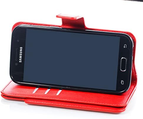 Cep Telefonu Flip Case samsung kılıfı Galaxy A5 2017 / A520 Remium PU deri cüzdan Kılıf ile Braketi ve Flap,[ 9 Kart Pıhtı KIMLIK