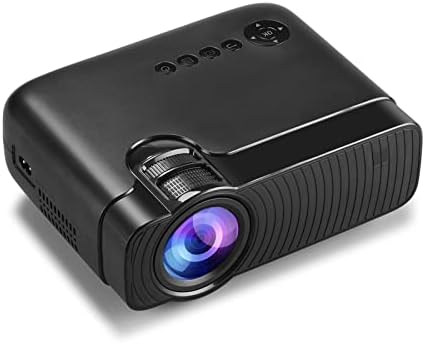LMGKS Projektör Vurgulamak Taşınabilir Mini Projektör Mini Projektör 1280x720 p HD Projektör (Renk: Temel Sürüm, Boyutu: Siyah)