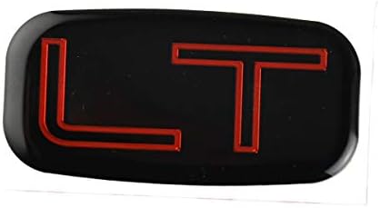 2 adet LT Amblemler 3D Etiket Tabela Değiştirme için 99-07 15036136 Chevrolet Silverado Suburban Tahoe Chevy GM (Kırmızı / Siyah)