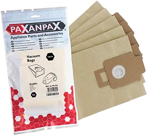 Paxanpax VB254 Uyumlu Kağıt Torbalar Goblin Aztek 340, 342, 344, 345 Serisi (5'li Paket)
