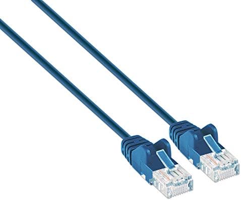 Intellinet Network Solutions Cat6 UTP İnce (30 AWG) Ethernet Ağ Yama Kablosu, %100 Bakır Çekirdek, Altın Kaplama Kontaklar ve