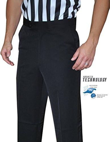 Smitty erkek Basketbol Premium 4 Yönlü Streç Düz Ön Yetkilileri Pantolon-Slash Cepler