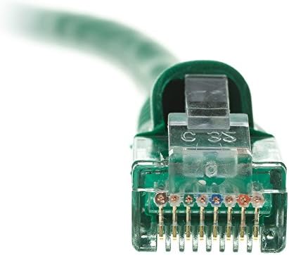 ACL 10 Feet RJ45 Snagless / Kalıplı Önyükleme Yeşil Cat6a Ethernet Lan Kablosu, 1 Paket
