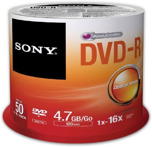 Sony 50DMR47SP 16x DVD-R 4.7 GB Kaydedilebilir DVD Ortamı - 50 Paket Mili