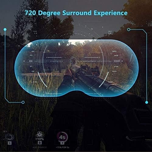 LIUZH 3D VR Sanal Gerçeklik Kulaklık Gözlük Gözlük için 3D VR Filmler Video Oyunları için iPhone 12/Pro/Max/Mini/11/X/Xs/8 /