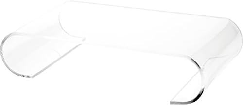 Plymor Şeffaf Akrilik Kaydırma Şeklindeki Ekran Yükseltici, 2,75 Y x 12,5 G x 7 D (Ekran Boyutu: 11 W)