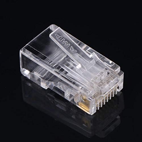 LAN Konektörü, Ağ Kablosu Fişi Ethernet Konektörü, Kablo Kafası 100 adet/GRUP Ağ İnternet Konektörü Cat6 Cat 6a katı / telli
