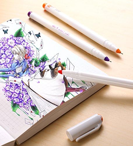 8 Paket Mikro-Kalem Fineliner Renkli Mürekkep Kalemler Anti-Kanama Su Geçirmez Sanatçı Illüstrasyon Teknik Çizim Boyama Kalem