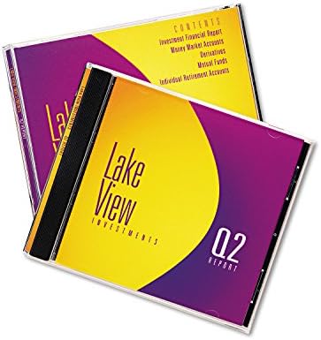 Mürekkep Püskürtmeli Yazıcılar için Avery CD / DVD Mücevher Kutusu Uçları, Beyaz, 20'li Paket (8693) - Mat Beyaz