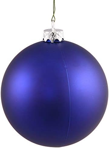 1929-Mat Kobalt Dayanıklı Kırılmaz Noel Top Süsleme 10 - QQ05