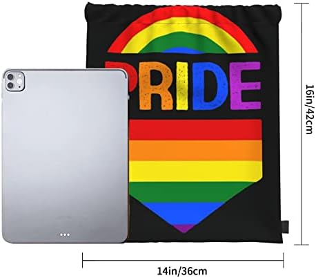 Eşcinsel Gurur Ve LGBT Hediyeler Aksesuarları Eşcinsel Biseksüel Gökkuşağı Aşk Aşk İpli sırt Çantaları su geçirmez ışık Laptop