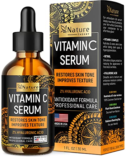 C Vitamini Doğal Serum-ABD'de Üretilmiştir-Hyaluronik Asit, Retinoid, E Vitamini ve Antioksidanlar içeren Yaşlanma Karşıtı Yüz