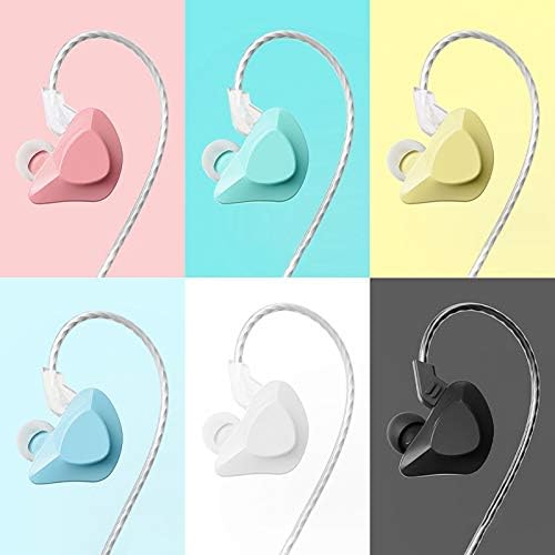 Kulaklık, T03 Macaron Renk Spor Kulaklık Ağır Bas Kulak Kancası Cep Telefonu Kablolu Kulaklık-Siyah